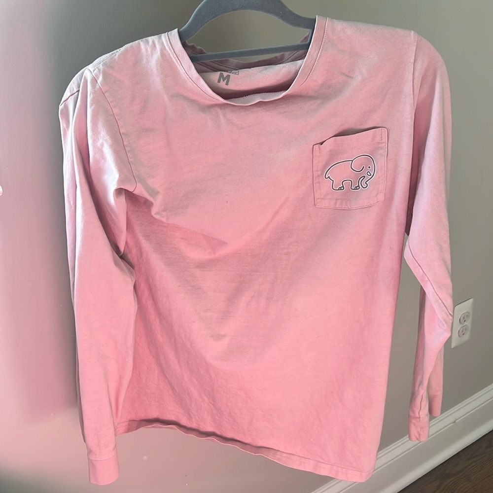 Ivory Ella size M long sleeve shirt light pink